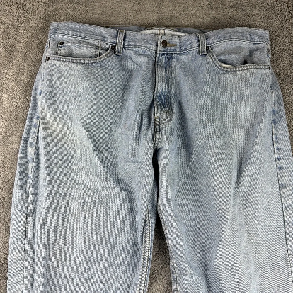 Signature Levi Strauss Regular Fit Jeans Mens 40x30 Blue Light Wash Denim‎